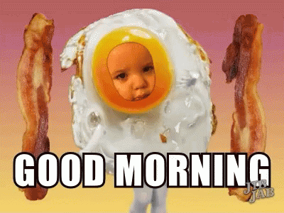 Good Morning Bacon And Eggs Dance GIF - Good Morning Bacon And Eggs Dance Dancing GIFs