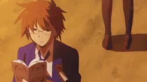 男子高校生の日常 GIF - The Daily Lives Of Highschool Boys Anime Reading GIFs
