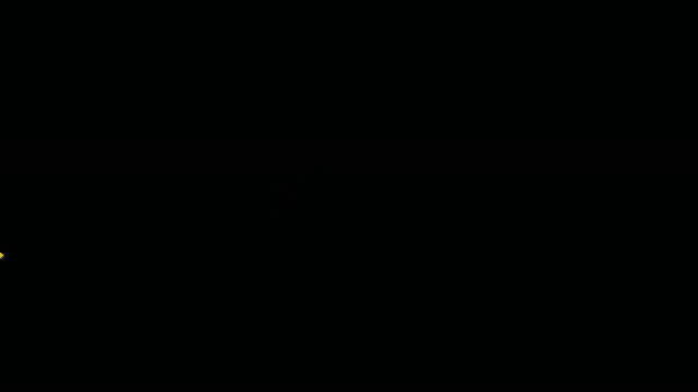 a pink arrow with a yellow crown on top of it on a black background .