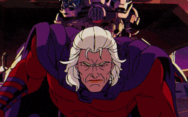 a cartoon character with a purple cape is holding a yellow circle