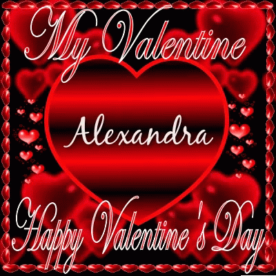 My Valentine Happy Valentines Day GIF - My Valentine Happy Valentines Day Alexandra GIFs