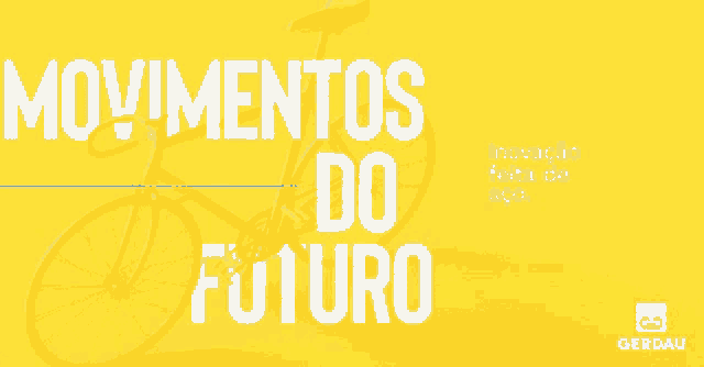 a blue background with the words " movimentos do futuro " on it