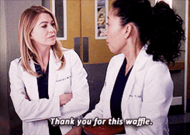 Greys Anatomy Cristina Yang GIF - Greys Anatomy Cristina Yang Thank You For This Waffle GIFs