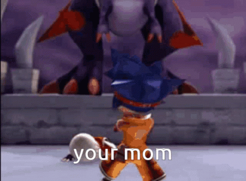 Fossil Fighters Your Mom GIF - Fossil Fighters Your Mom Ur Mom GIFs