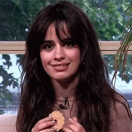 Camila Cabello Eat Cookies GIF - Camila Cabello Eat Cookies Funny Face GIFs