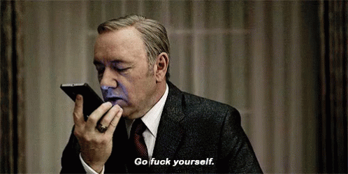 Straight To Voicemail GIF - Kevinspacey Houseofcards Goeffyourself GIFs