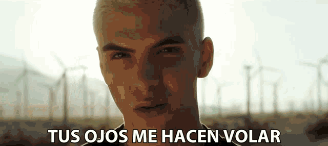 a young man says tus ojos me hacen volar