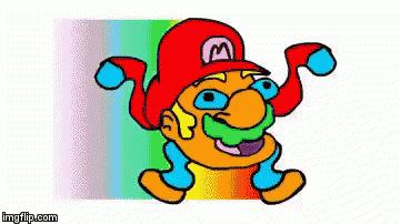 Mario Trip GIF - Mario Trip Rainbows GIFs