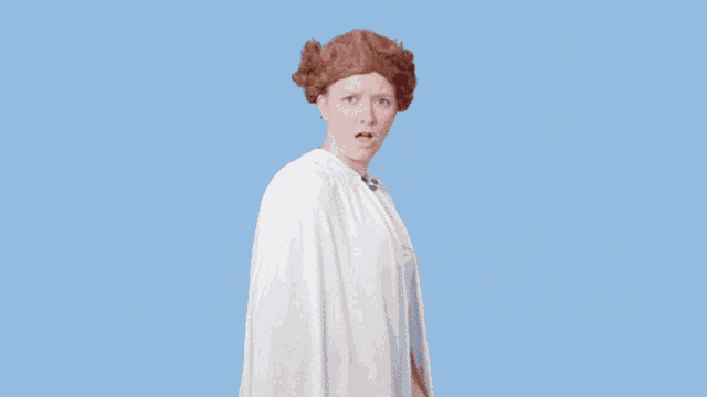 a woman holding a red stick with the words i 'm watching you on the bottom