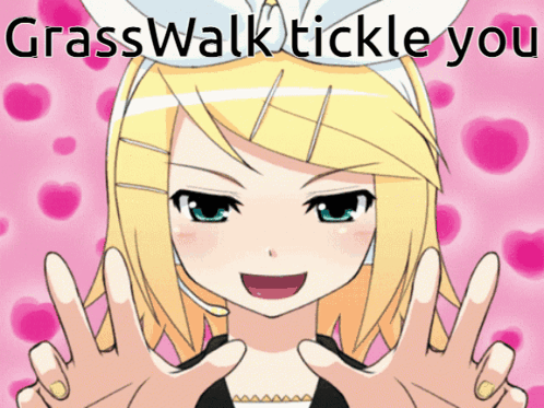 Kagamine Rin Grasswalk GIF - Kagamine Rin Grasswalk Grasswalk Tickle You GIFs