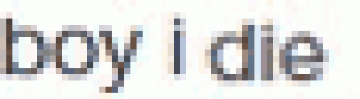 a blurry picture of the word boy i die on a white background