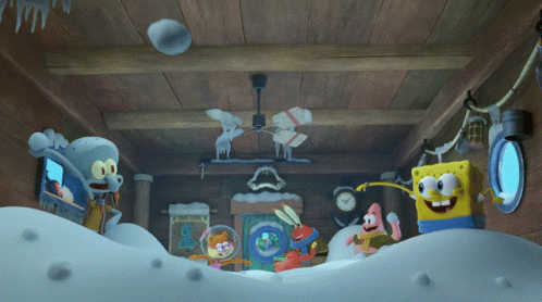 Snowball Fighting Spongebob Squarepants GIF - Snowball Fighting Spongebob Squarepants Patrick Star GIFs