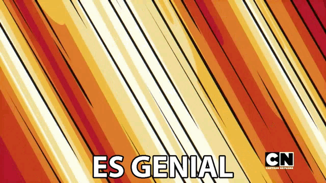 an advertisement for cartoon network shows a striped background