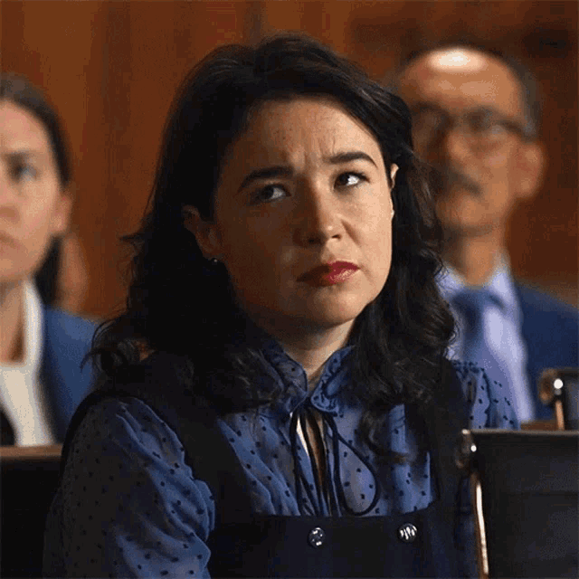 Eye Roll Marissa Gold GIF - Eye Roll Marissa Gold The Good Fight GIFs