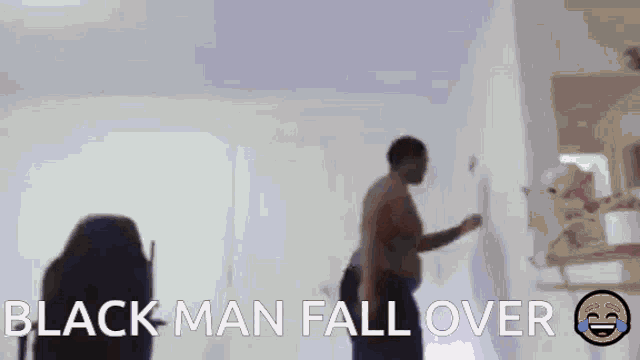 Good Night Black Man GIF - Good Night Black Man Fall Over GIFs