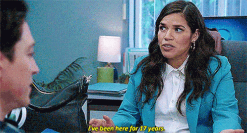 Superstore Amy Sosa GIF - Superstore Amy Sosa Ive Been Here For17years GIFs