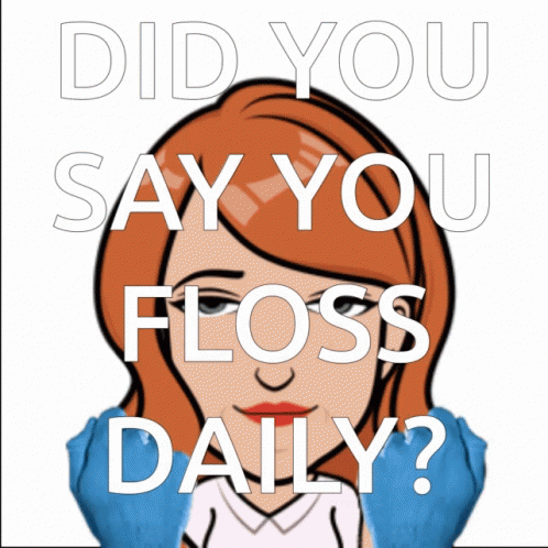 Dental Hygiene Floss Daily GIF - Dental Hygiene Floss Daily Middle Finger GIFs