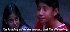 Selena Quintanilla Looking At The Moon GIF - Selena Quintanilla Looking At The Moon And Im Dreaming GIFs