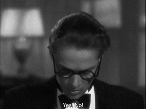 Yes No GIF - Yes No The Thin Man GIFs