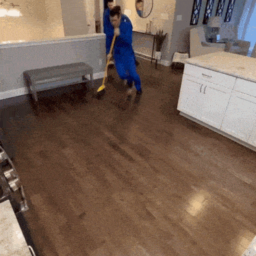Sweeping The Floor Together Caleb Labelle GIF - Sweeping The Floor Together Caleb Labelle Daniel Labelle GIFs