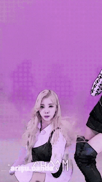a purple background with arisu.panda written on it