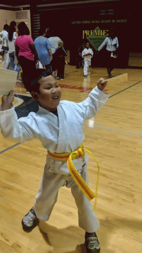 Karate Kid GIF - Karate Kid Yellow Belter GIFs