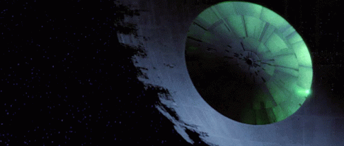 Death Star Blow Off GIF - Death Star Blow Off Vanished GIFs