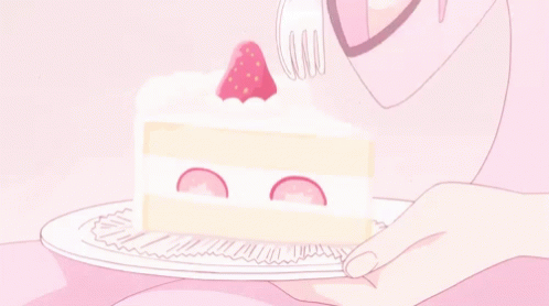 Cake Food GIF - Cake Food Anime GIFs