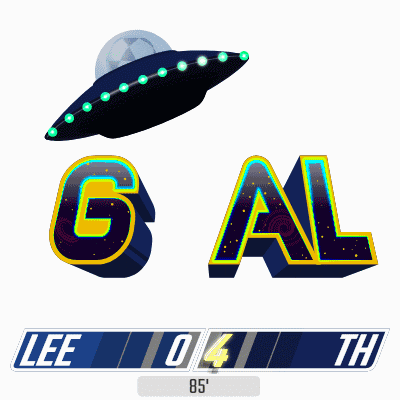 a scoreboard shows that lee is leading the game by 4 points