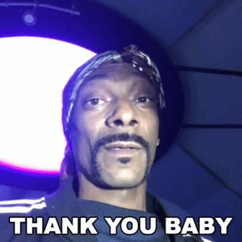 Thank You Baby Snoop Dogg GIF