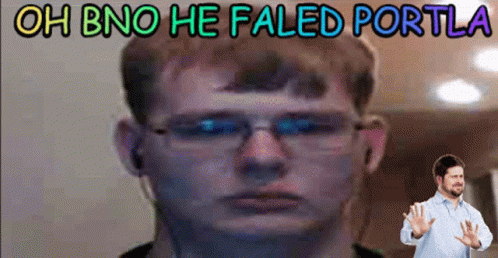 Carson Oh No He Faled Portla GIF - Carson Oh No He Faled Portla Oh No He Failed Portal GIFs