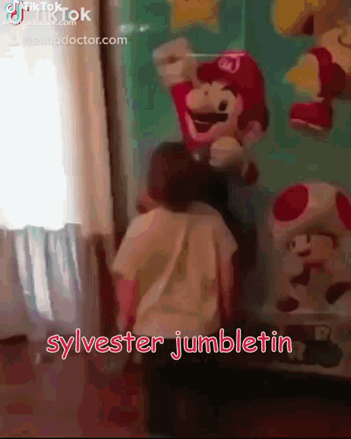 sylvester jumbletin is written on the bottom of a video