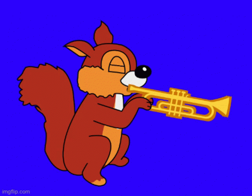 Wushel Squirrel GIF - Wushel Squirrel Trumpet GIFs