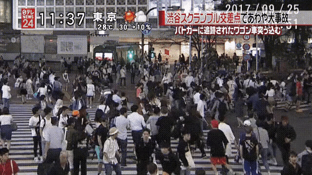 人混み 渋谷 スクランブル GIF - Crowded Shibuya Crossing GIFs