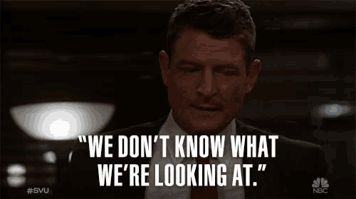 a man in a suit and tie says we don 't know what we 're looking at