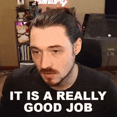 It Is A Really Good Job Aaron Brown GIF - It Is A Really Good Job Aaron Brown Bionicpig GIFs