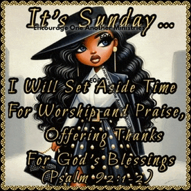 a picture of a doll with the words it 's sunday on it