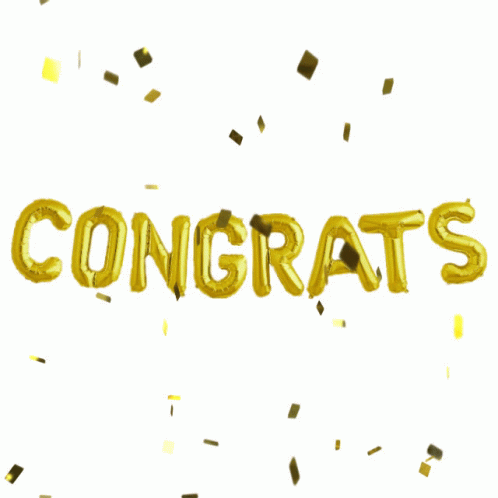 Congrats Congratulations GIF - Congrats Congratulations Goldconfetti GIFs
