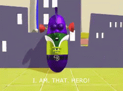 Veggie Tales GIF - Veggie Tales I Am That Hero Hero GIFs