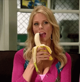 Eat Banana GIF - Eat Banana Cheryl Hines GIFs