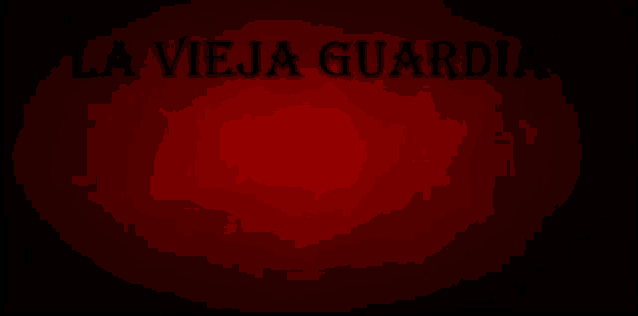 a logo for la vieja guardia with a skull and wings