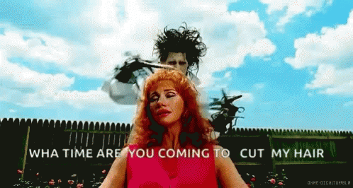 Edward Scissorhands Hair Cut GIF - Edward Scissorhands Hair Cut Johnny Depp GIFs