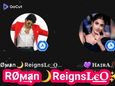 a picture of a man and a picture of a woman with the name roman reignsleo