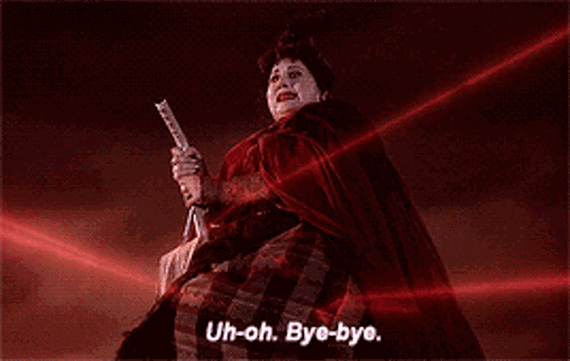 Hocus Pocus Mary Winefred GIF - Hocus Pocus Mary Winefred Bye GIFs