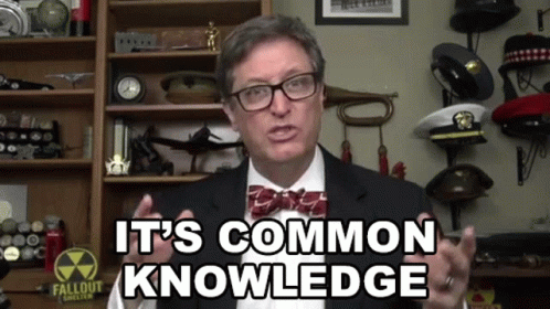 Its Common Knowledge Lance Geiger GIF - Its Common Knowledge Lance Geiger The History Guy GIFs