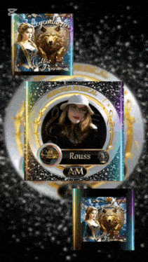 a picture of a woman with the name rouss