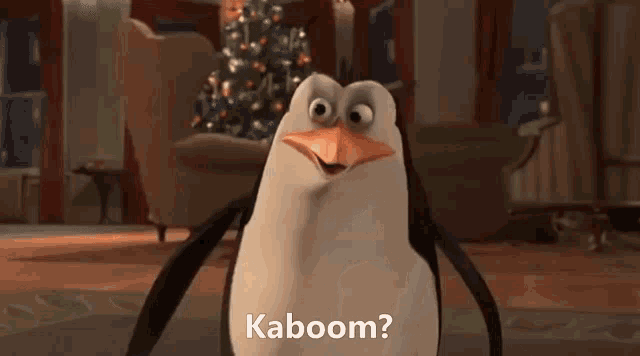 Kaboom Penguins GIF - Kaboom Penguins Penguins Of Madagascar GIFs