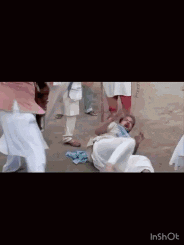 a man with a mustache is standing in front of two women with the words hai na gajab ka maar on the bottom