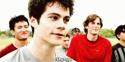 Dylan O Brien Shut Up GIF - Dylan O Brien Shut Up Be Quiet GIFs