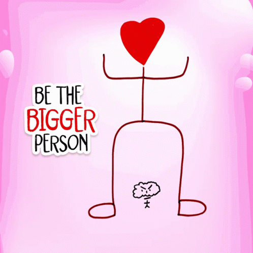Be The Bigger Person Veefriends GIF - Be The Bigger Person Veefriends Let It Go GIFs